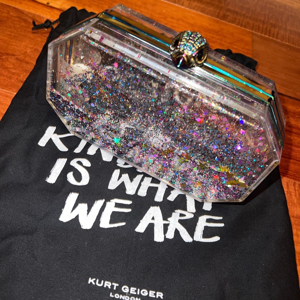 Kurt Geiger Kensington Glitter Clutch